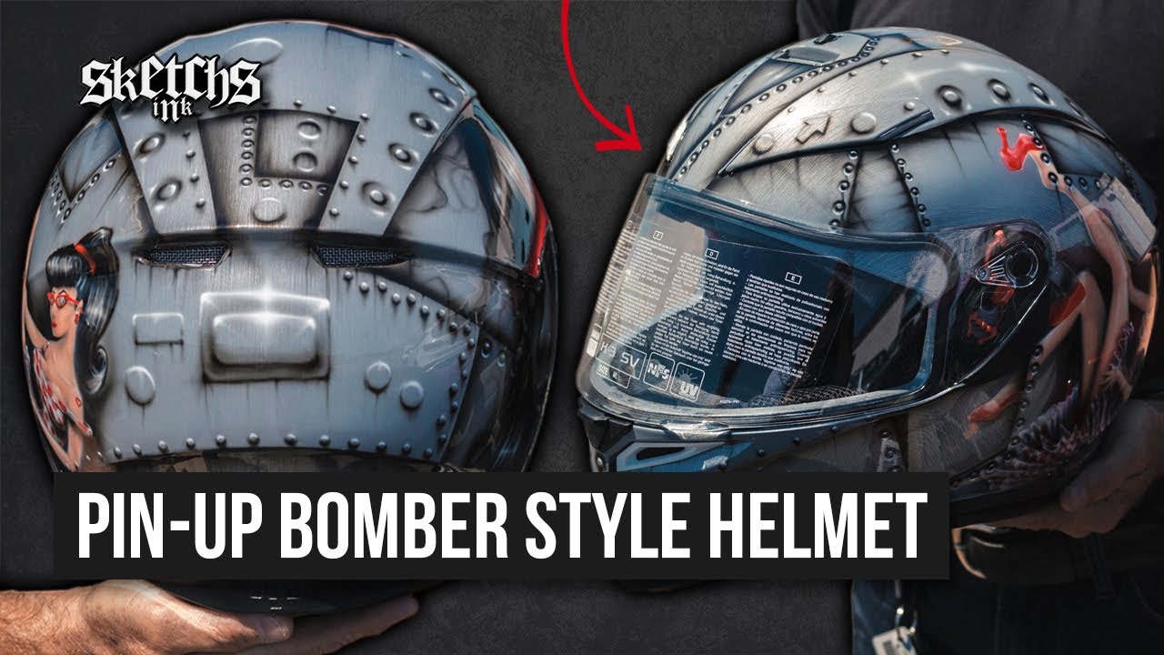 Bombs Away - Full Face Helmet Custom Airbrushing