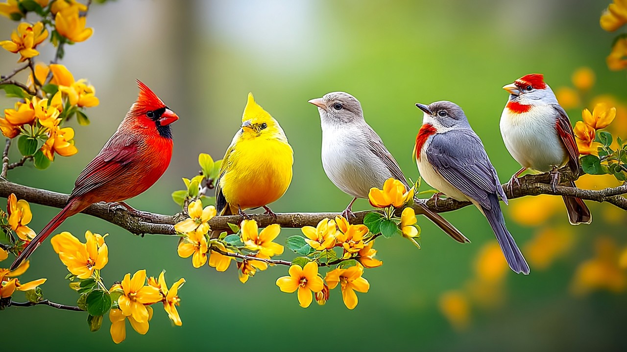 🌺 Gentle Piano Music with Spring Birds - Boost Your Mood and Promote Emotional Healing 🎶