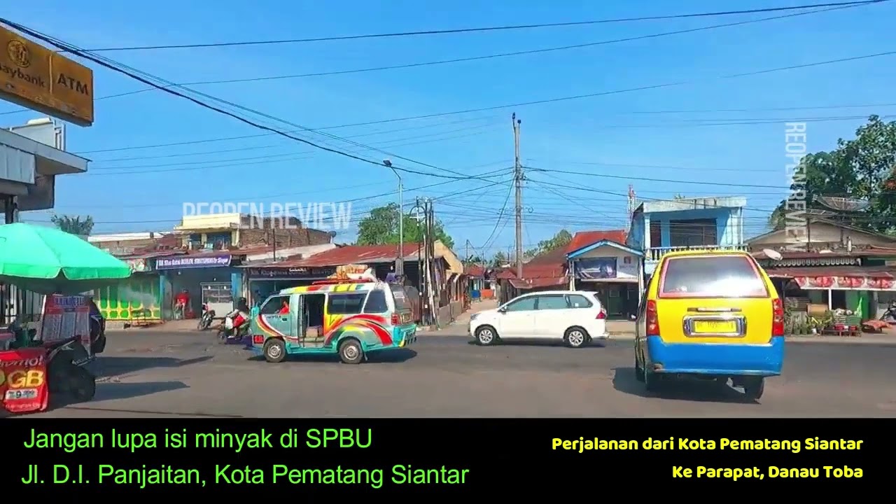 Perjalanan dari Kota Pematang Siantar ke Parapat Danau Toba, Sumatera Utara