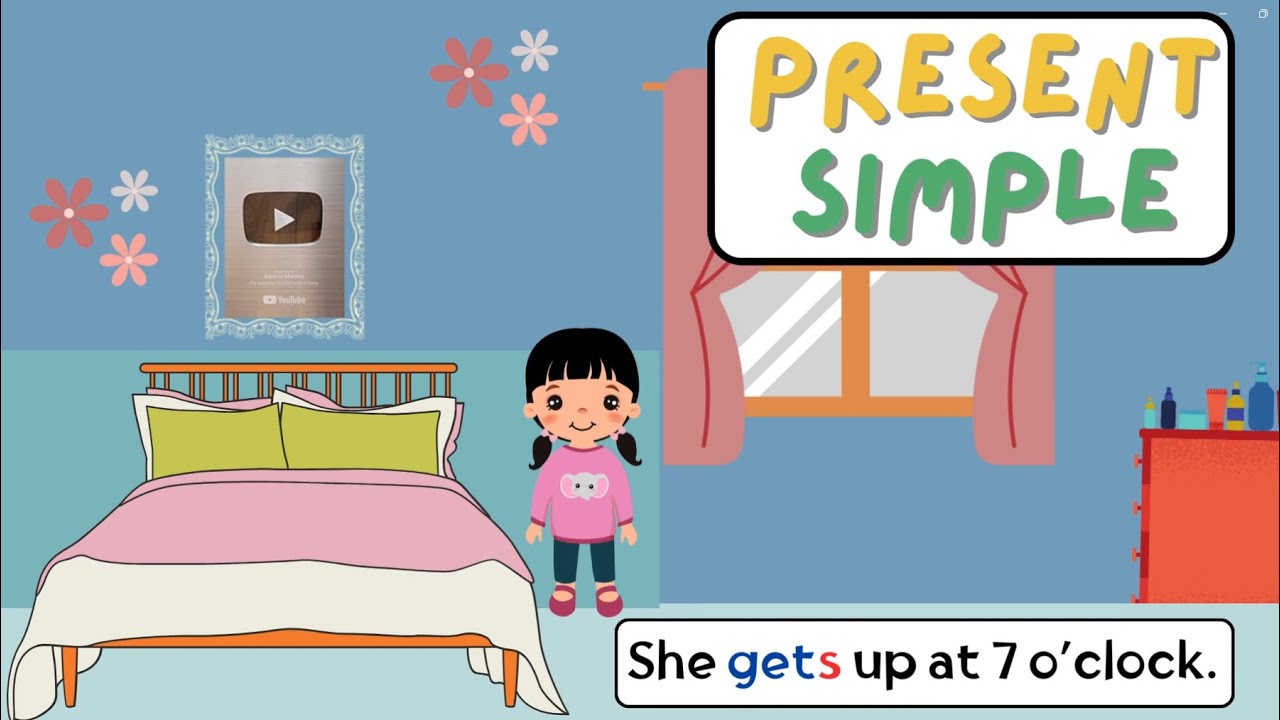Present Simple | Grammar for kids | Daily Routines