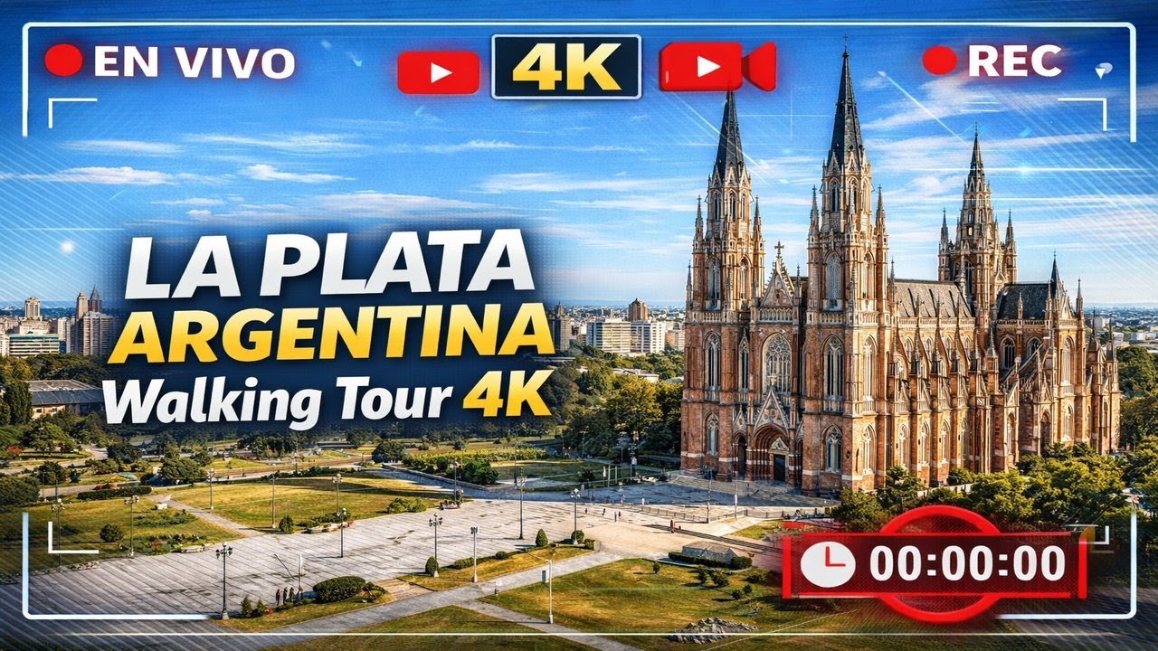 CATEDRAL DE LA PLATA - Walking ARQ 4K - IU STREAMING