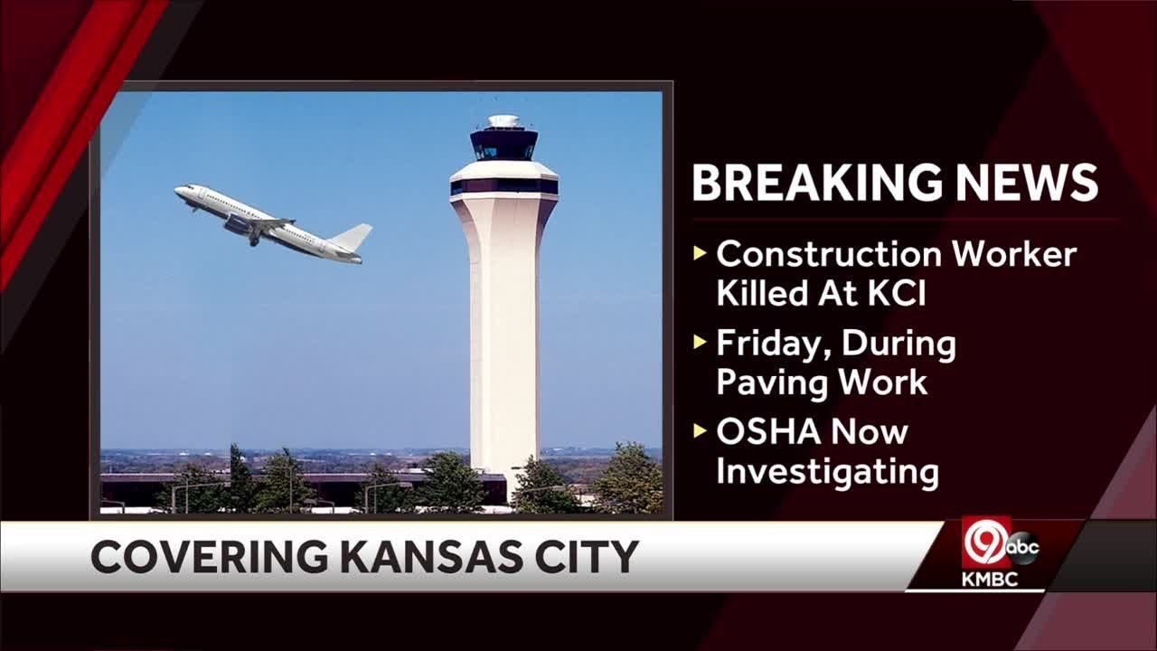 Construction worker killed in paving accident Friday evening at KCI Airport