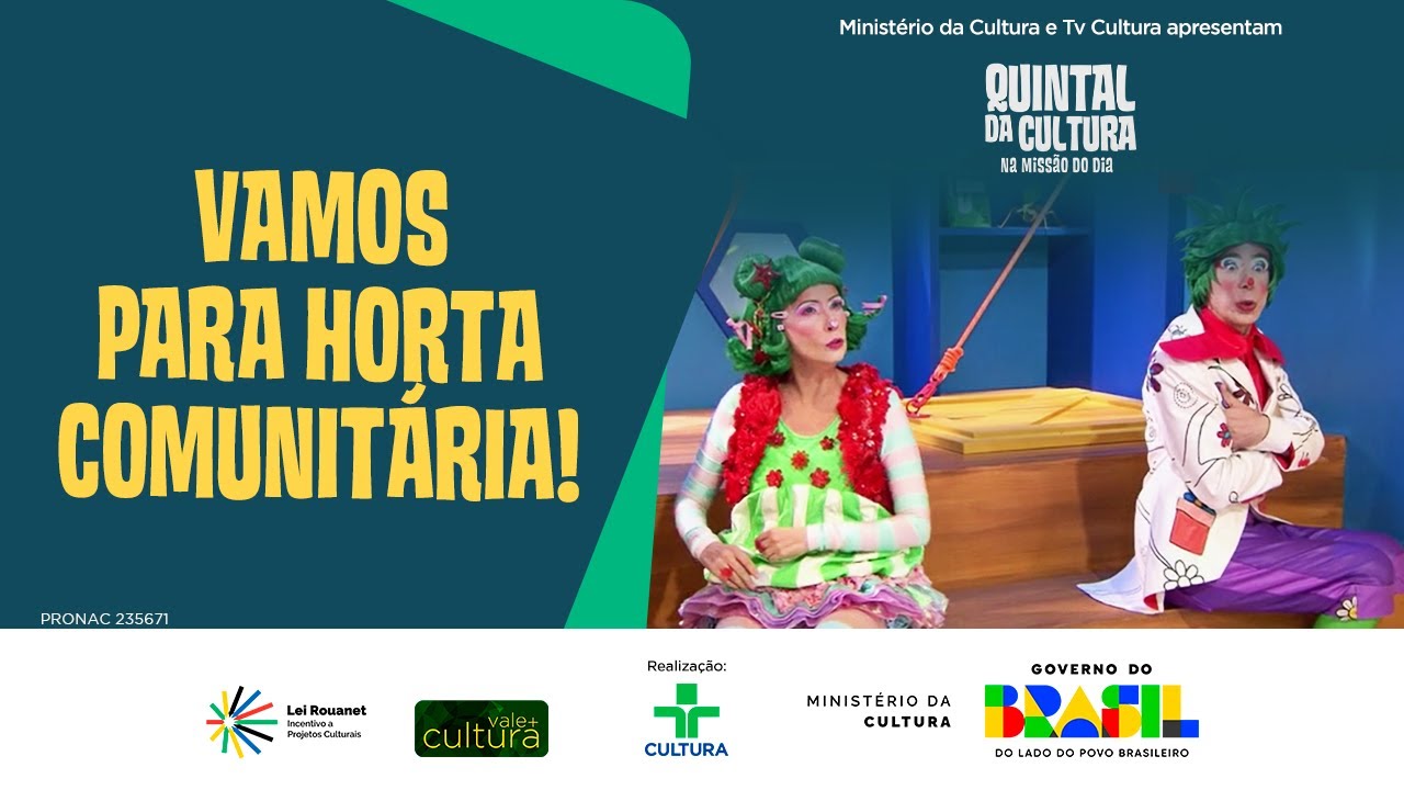 MISSÃO DO DIA | VAMOS PARA HORTA COMUNITÁRIA! | QUINTAL DA CULTURA