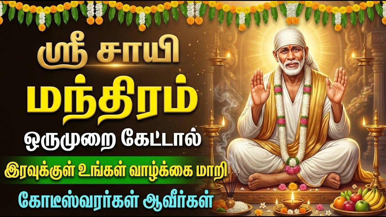 Thursday Special Lord Sri Sai Baba Tamil Devotional Songs | Popular Shirdi Sai Baba Bhakti Padalgal
