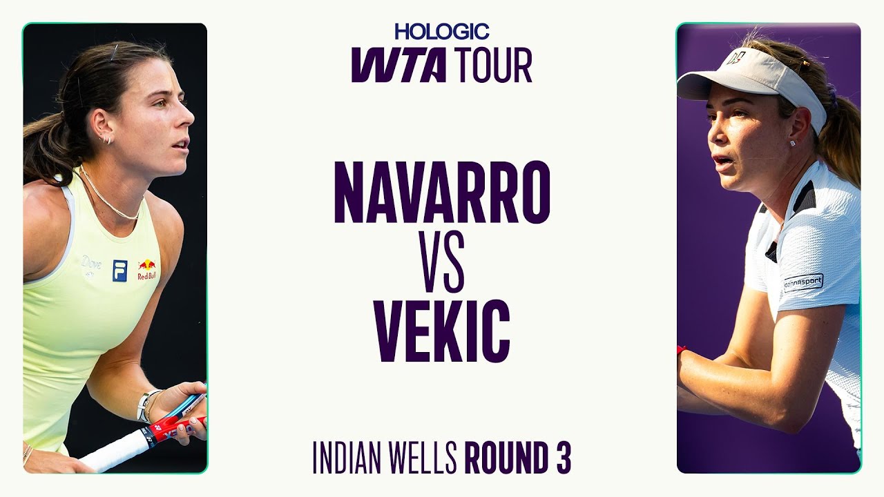 Emma Navarro vs. Donna Vekic | 2025 Indian Wells Round 3 | WTA Match Highlights
