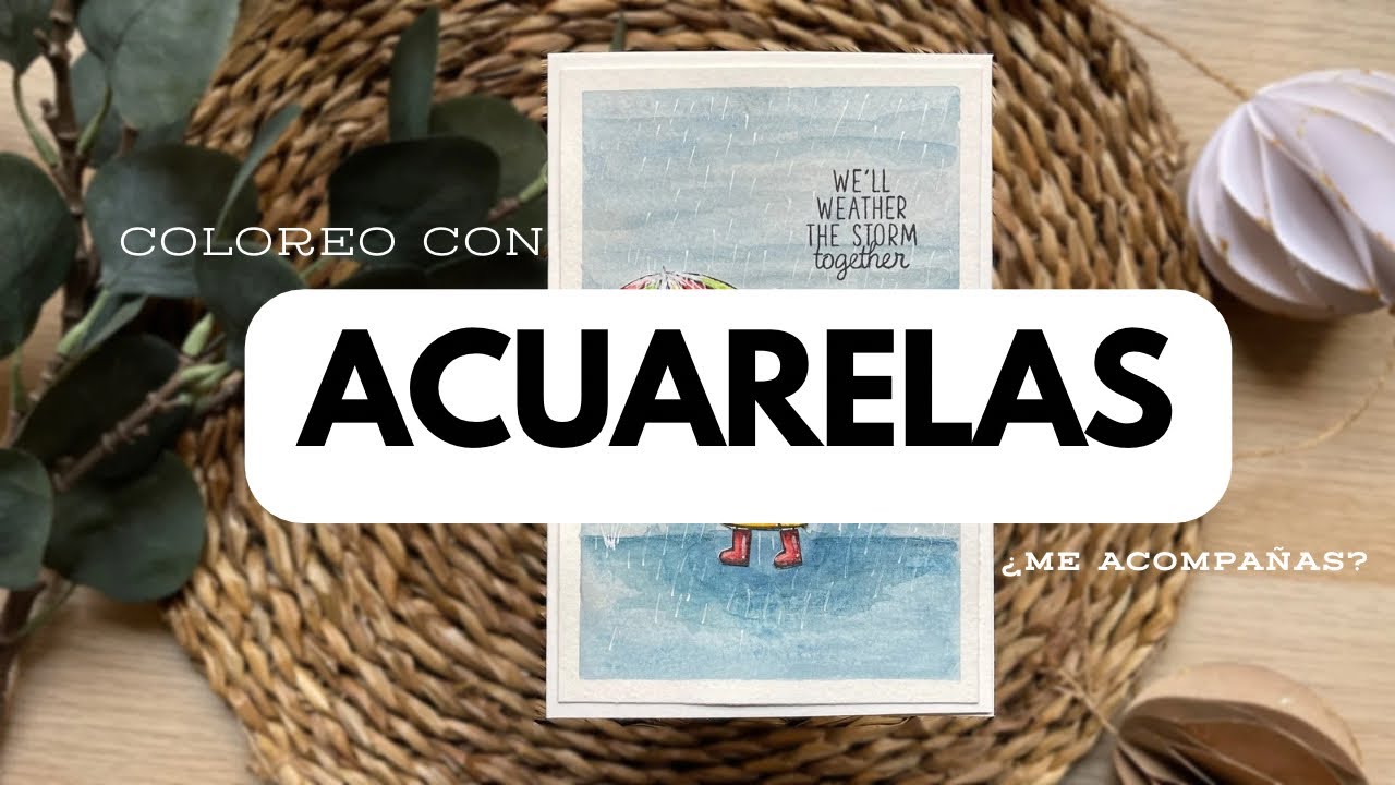 Nuevo COLOREO con ACUARELAS. Perdiendo el miedo #watercolor #cardmaker