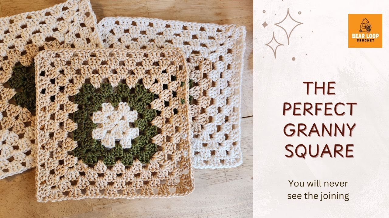 How to crochet a PERFECT granny square for beginners| Step by step