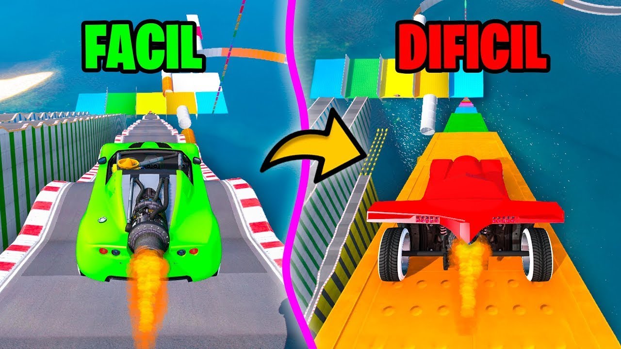 MEGA RAMPA DE NIVELES!! CADA MINUTO QUE PASA ES MAS DIFICIL!! - GTA 5 ONLINE