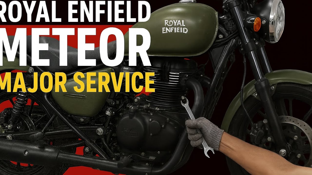 Royal Enfield Meteor 350 Full Service | Pure ASMR Bike Sounds | No Talking&rdquo;
