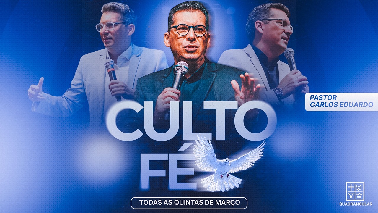 CULTO FÉ | PASTOR Carlos Eduardo | 19/03/2026 | 19:30h