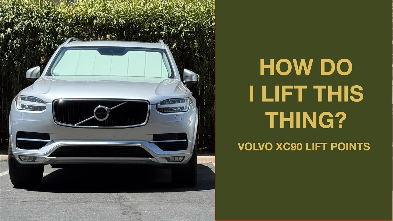 Volvo XC90 Lift Points/Jack Points - 2015+ Volvo XC90 Tire Change Lift Points