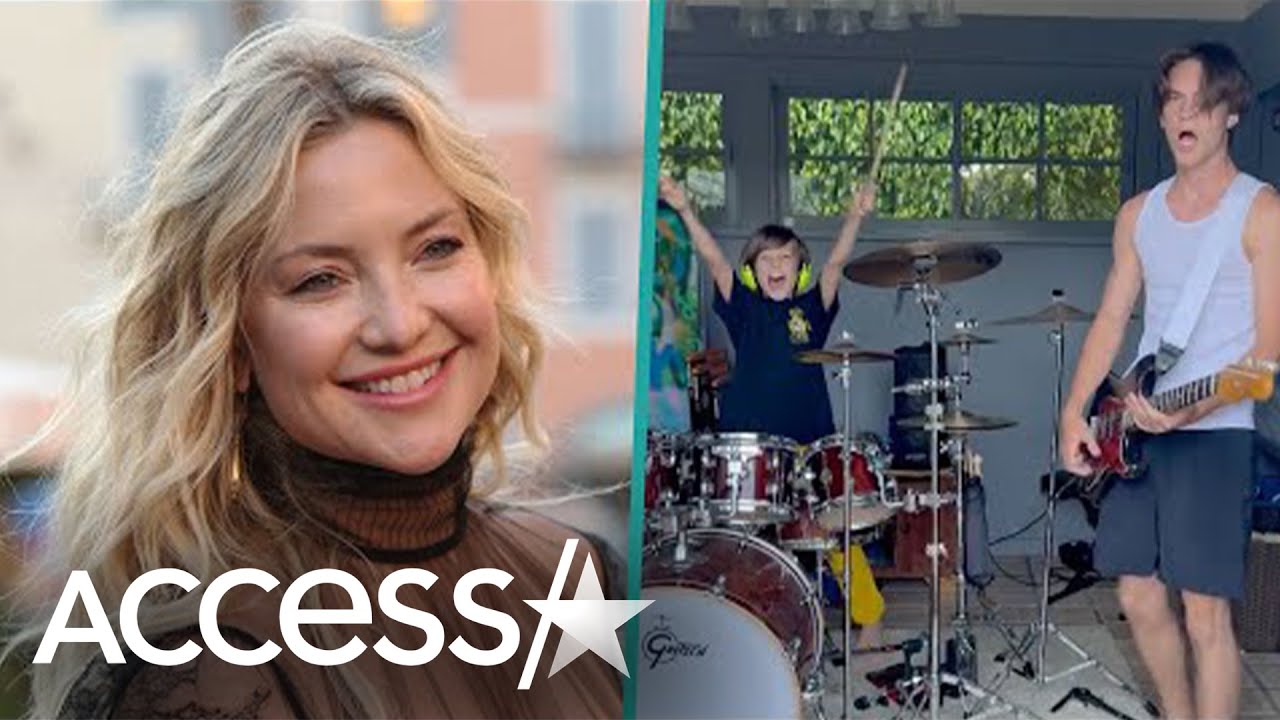 Kate Hudson's Sons Rock Out Before Ryder Heads To College