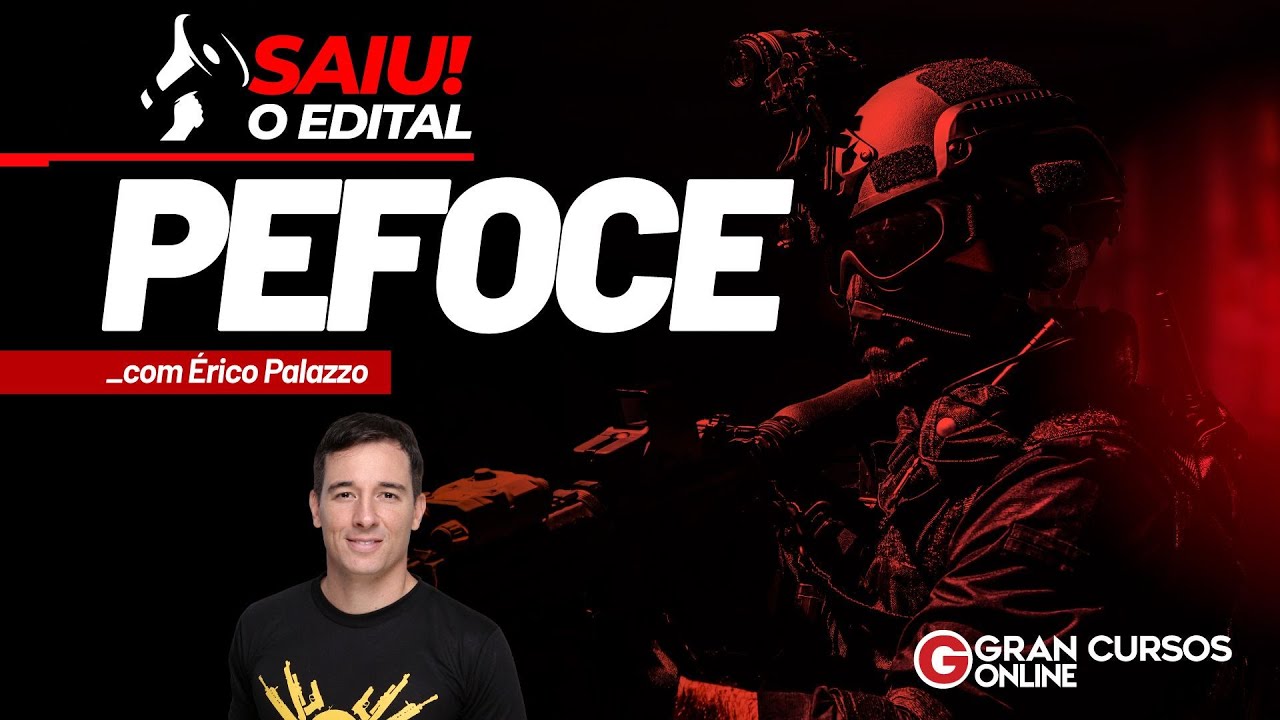 Concurso PEFOCE - Saiu o Edital!  - com &Eacute;rico Palazzo
