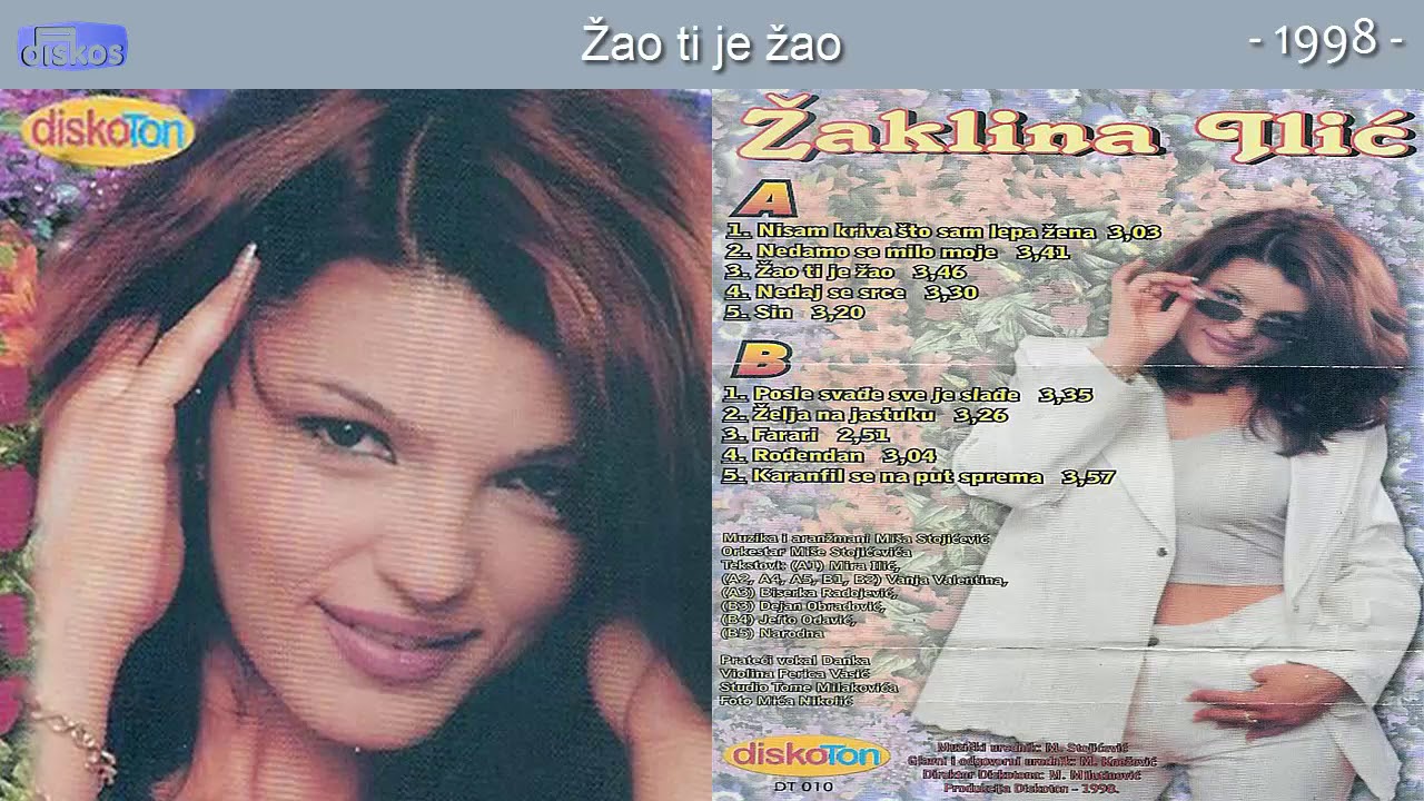 Zaklina Ilic - Zao ti je zao - (Audio 1998)