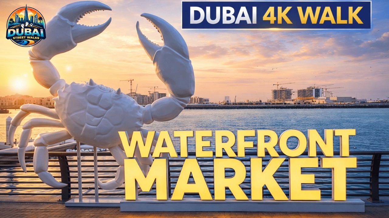 Waterfront Market Dubai Walk 4K | Inside Deira Fish Market | POV Tour