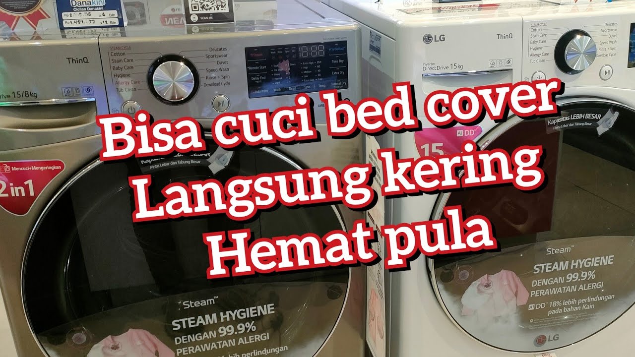 MESIN CUCI KAPASITAS BESAR ‼️LG 15KG FRONT LOAD F25 PALING CANGGIH ⁉️