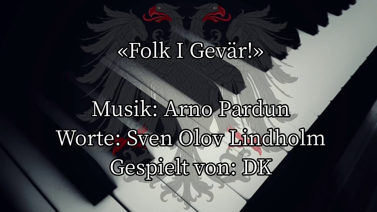 Folk I Gevär - Swedish Patriotic Song (Piano + Lyrics)