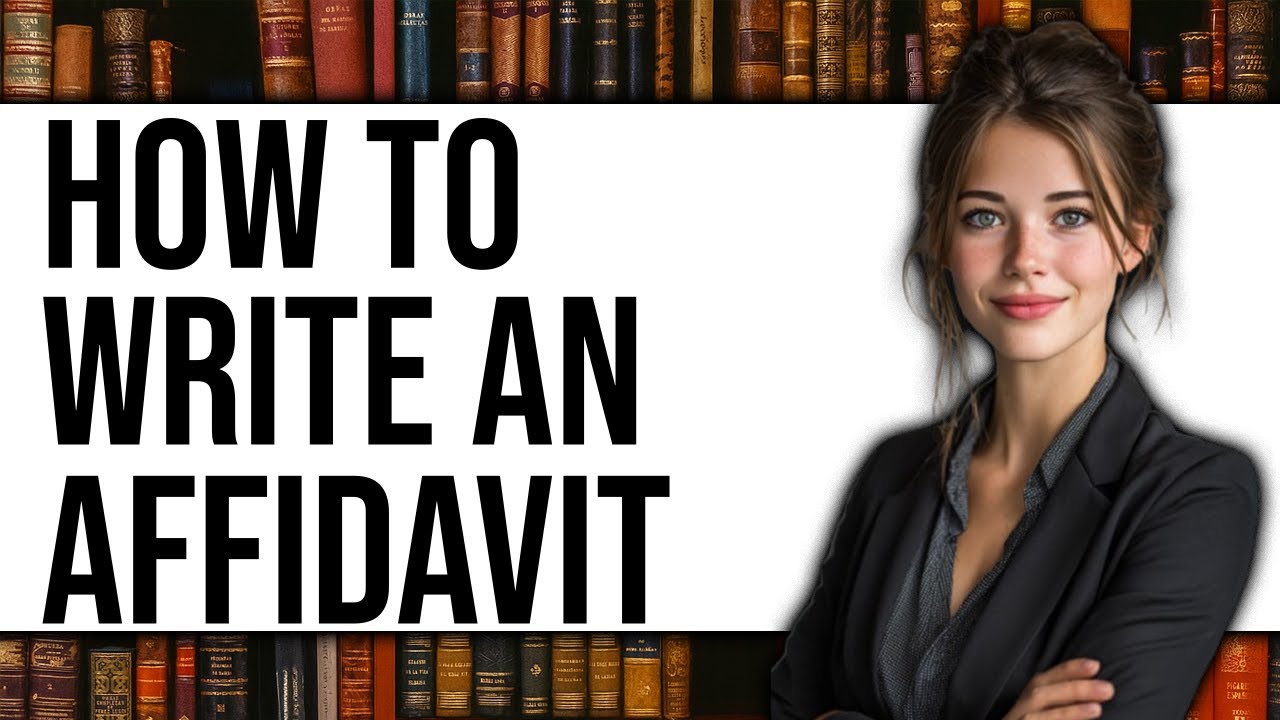 How To Write An Affidavit