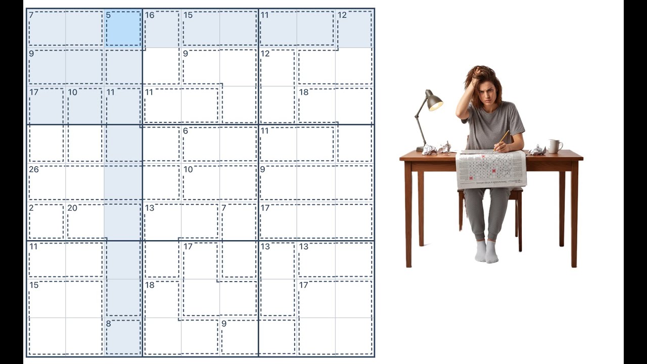 How to solve a hard killer sudoku puzzle
