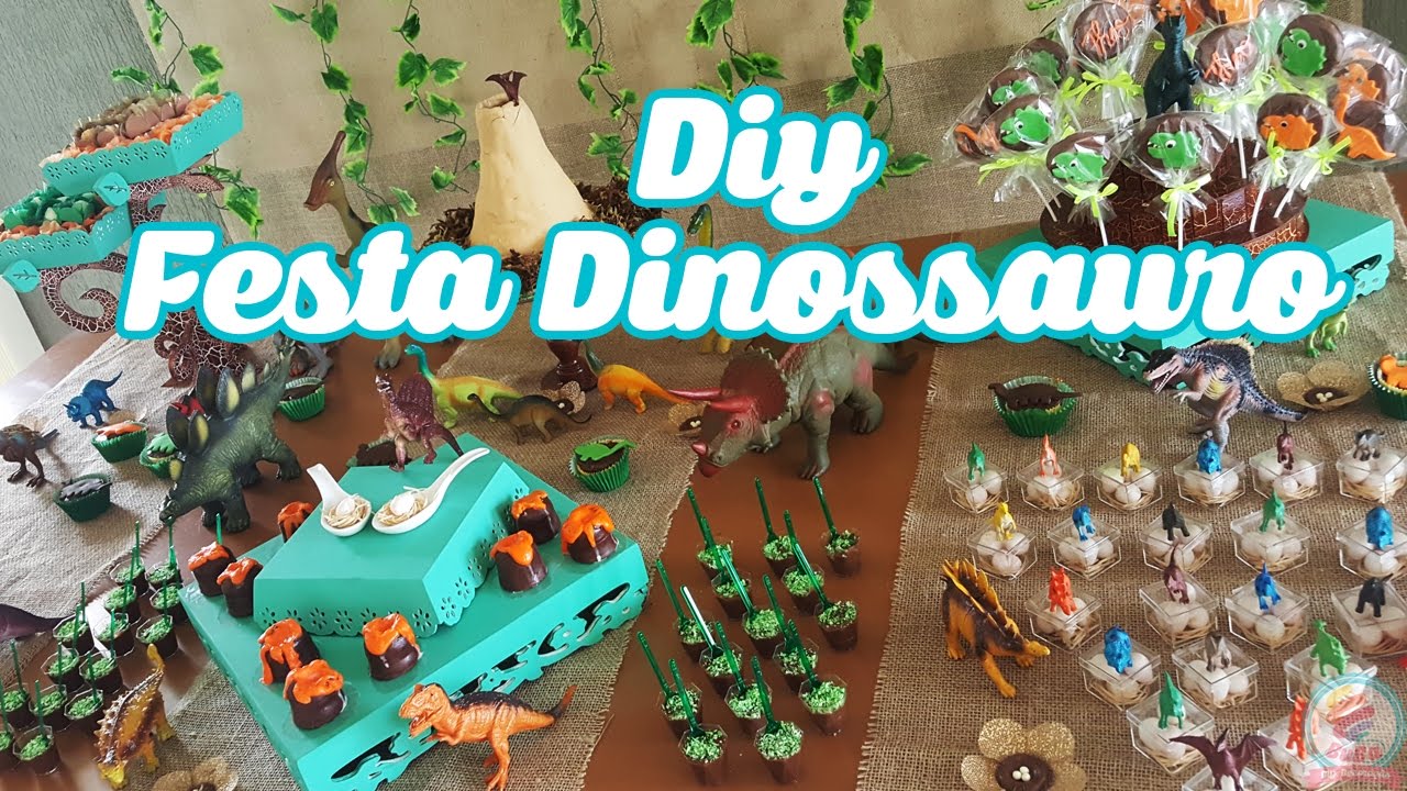 DIY FESTA DE ANIVERSÁRIO DINOSSAURO | Gi - Buba DIY