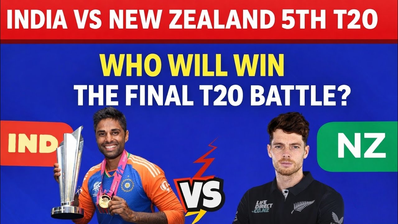 Ind vs NZ 5TH t20 Match: Final T20 Showdown! IND vs NZ 5th T20 Preview & Review