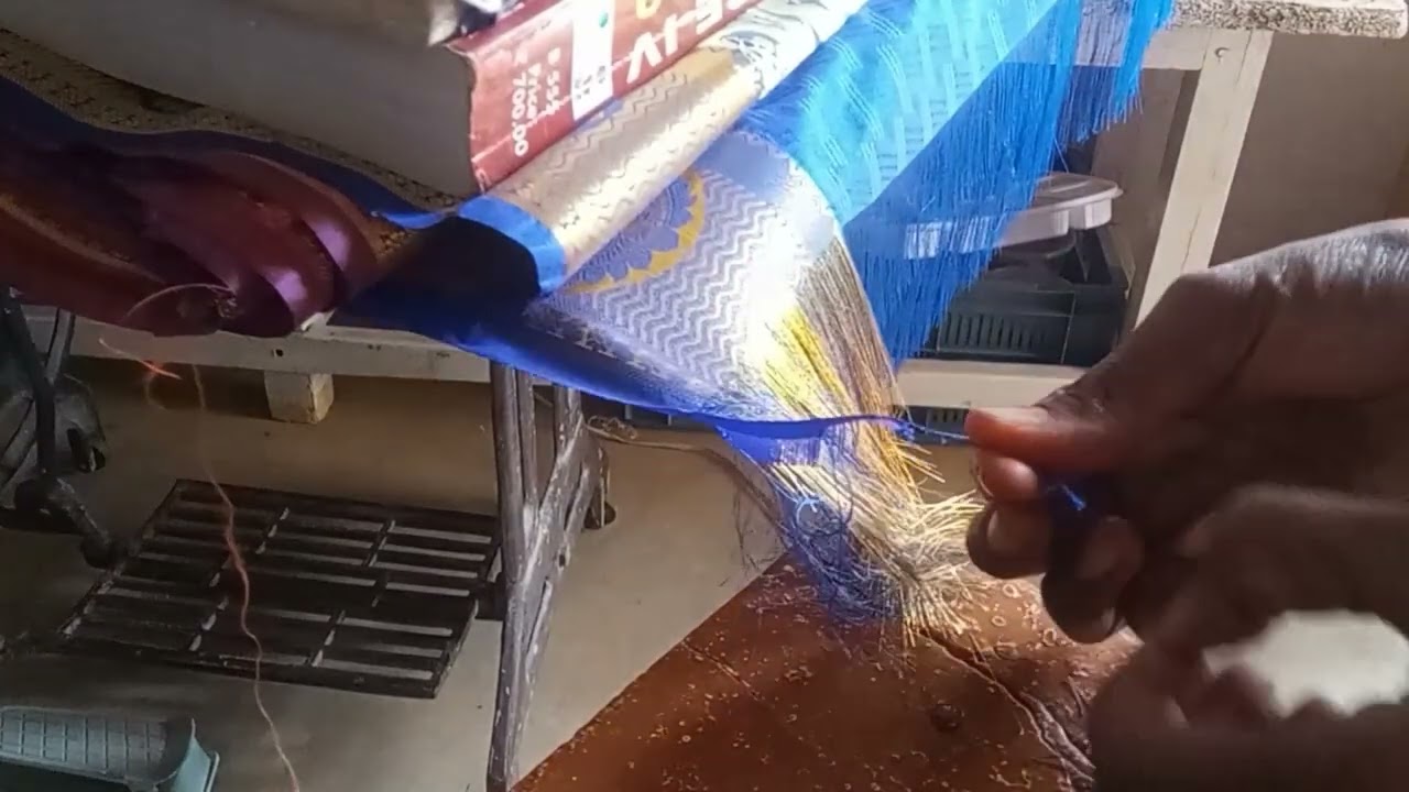 பட்டு சேலைக்கு முடி போடுவது எப்படி?