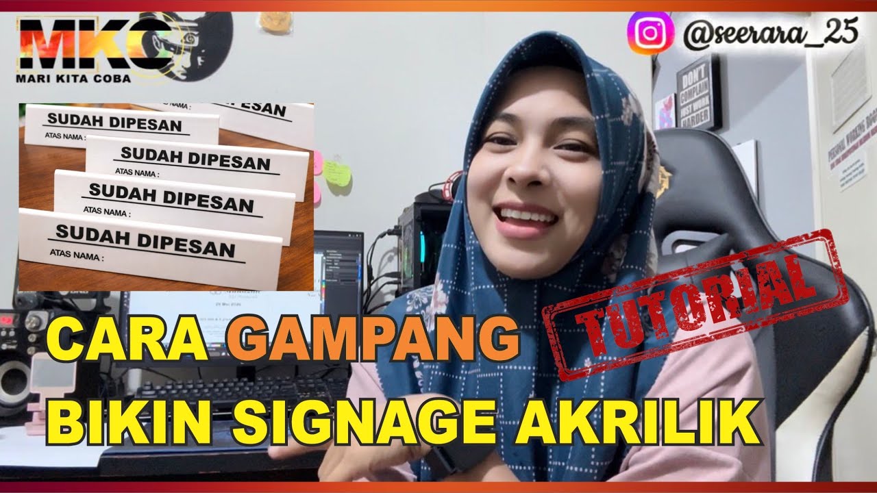 TUTORIAL | CARA MEMBUAT SIGNAGE AKRILIK DENGAN MESIN LASSER CO2