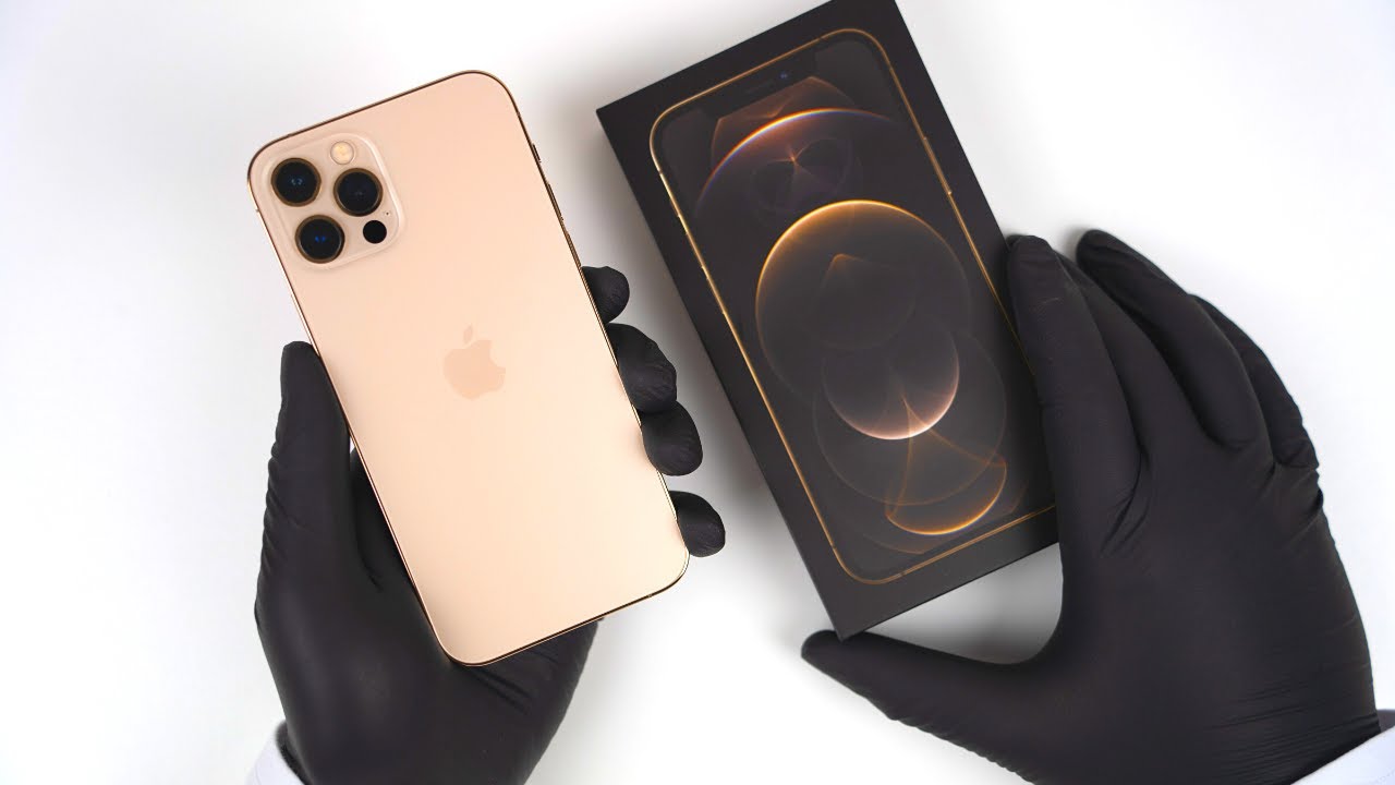 Apple iPhone 12 Pro Gold Unboxing + Gameplay - ASMR