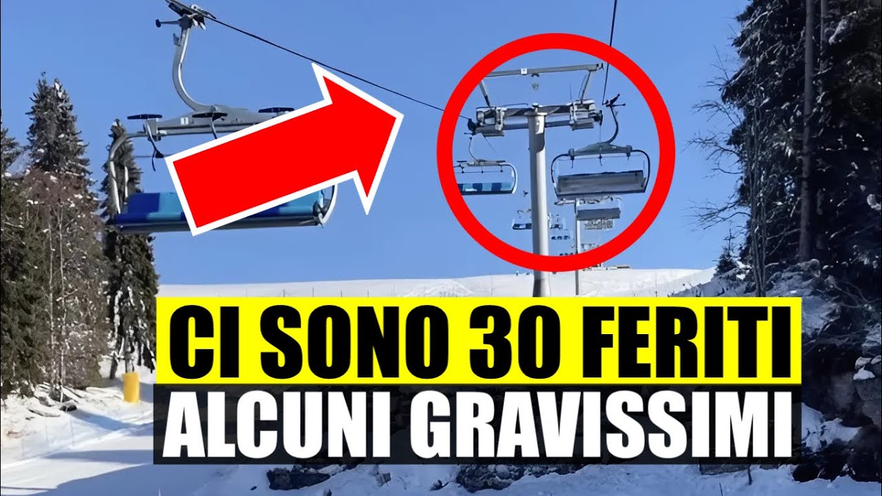 ULTIM'ORA SEGGIOVIA CADE NEL VUOTO: CI SONO 30 FERITI. ALCUNI SONO GRAVISSIMI