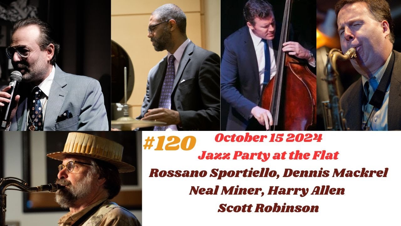 # 120 Jazz Party at the Flat celebrating 120 concerts in four years.