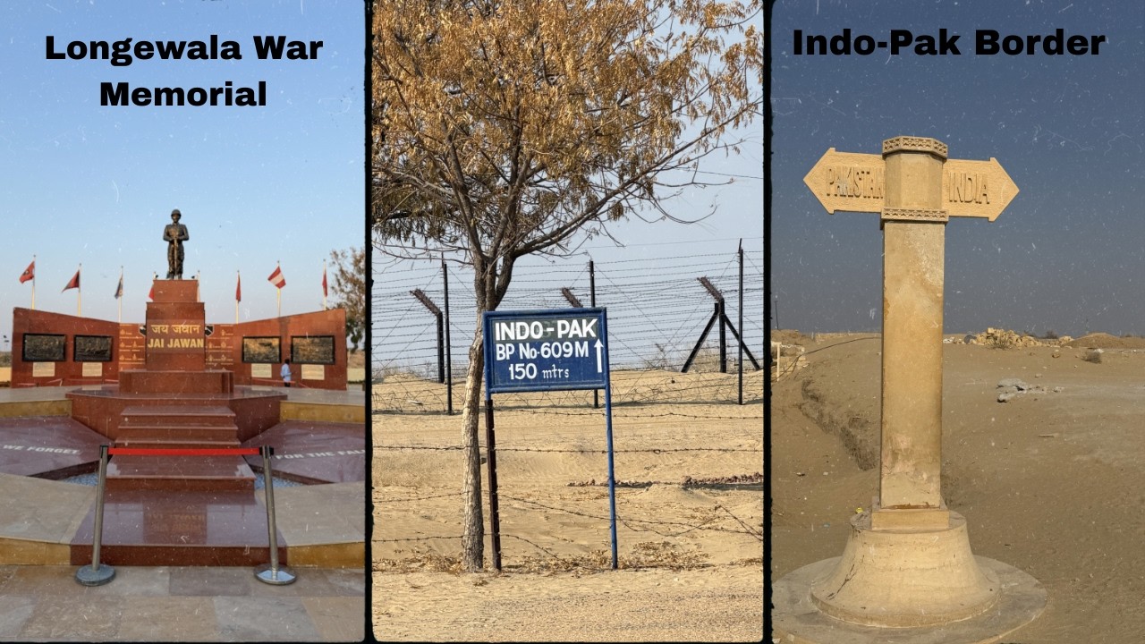 Jaisalmer To Longewala Indo-Pak Border🇮🇳 | longwala War Memorial | Tanot  Mata Devi Temple