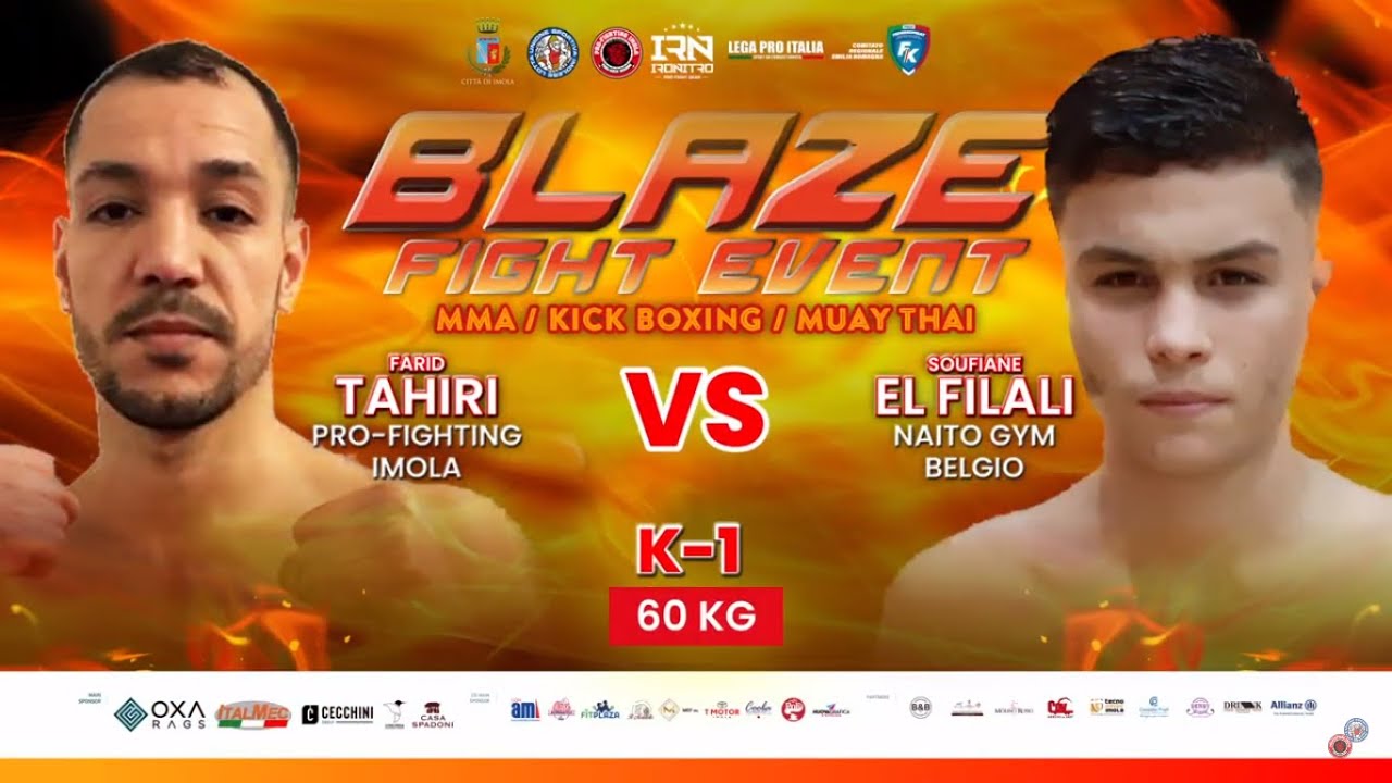 K-1 - Farid Tahiri (Pro-fighting Imola) vs Soufiane El Filali (Naito Gym Belgio)