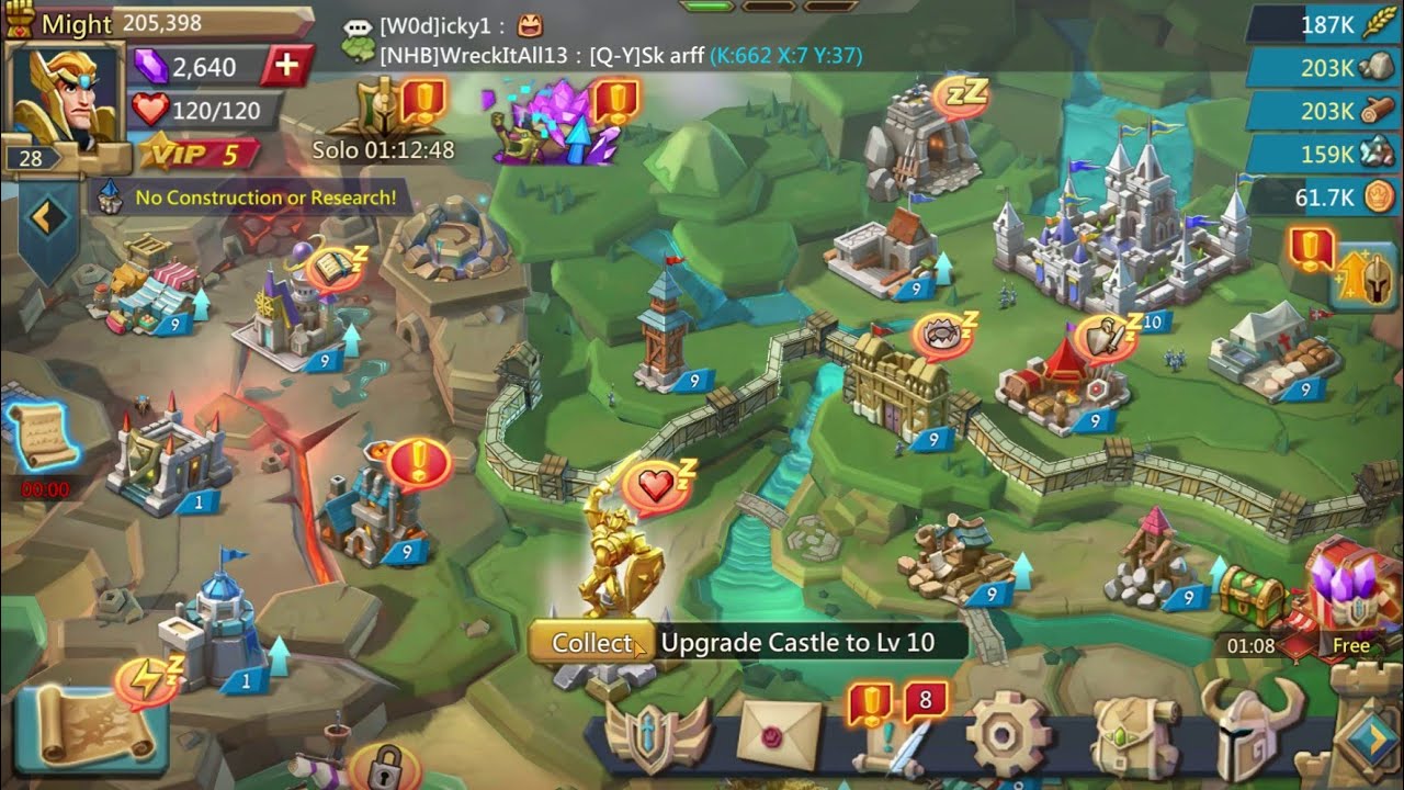 [*/\*] Lords Mobile - Upgrading Castle to Level 10