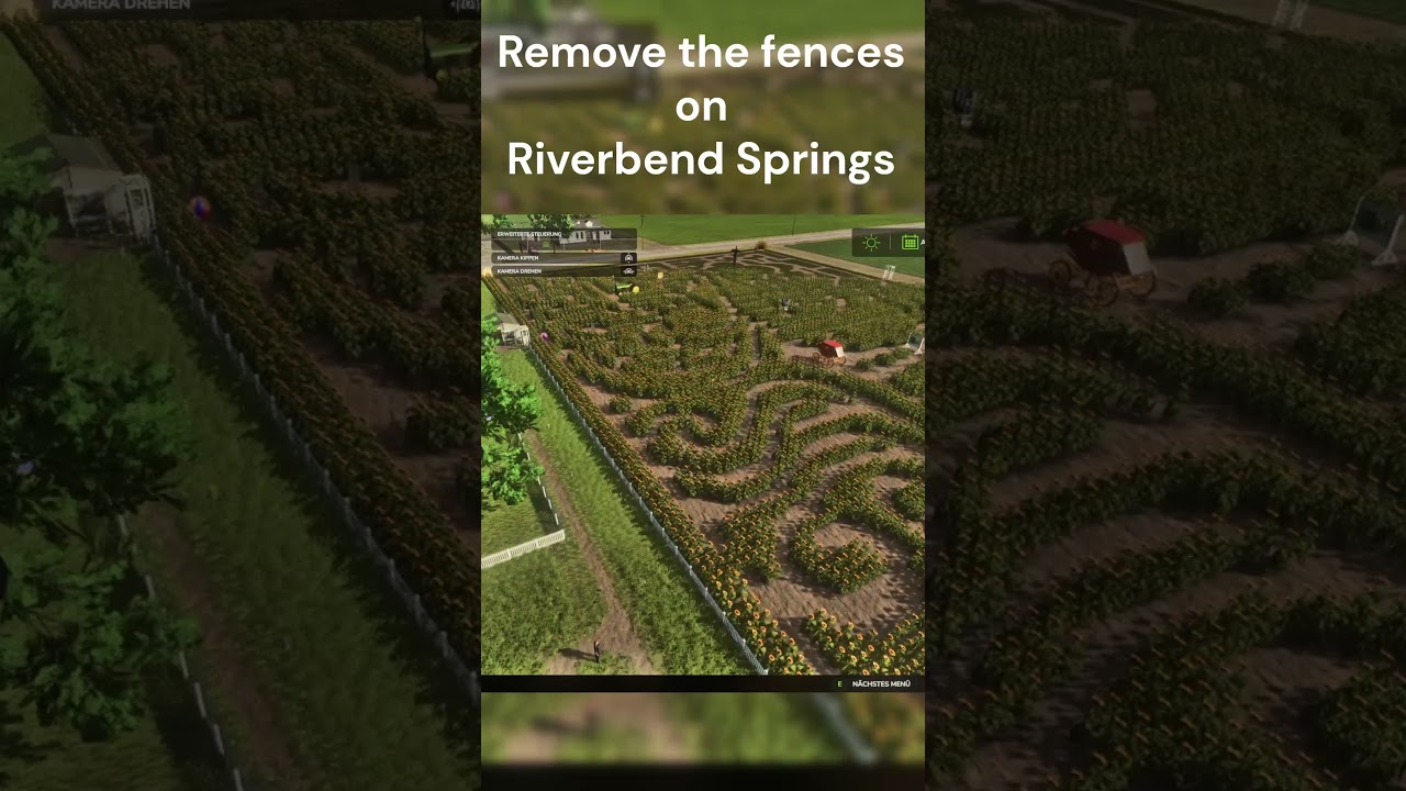 Remove the fence on Riverbend Spring #farmingsimulator25 #ls25 #guide #viralshorts #gaming #viral