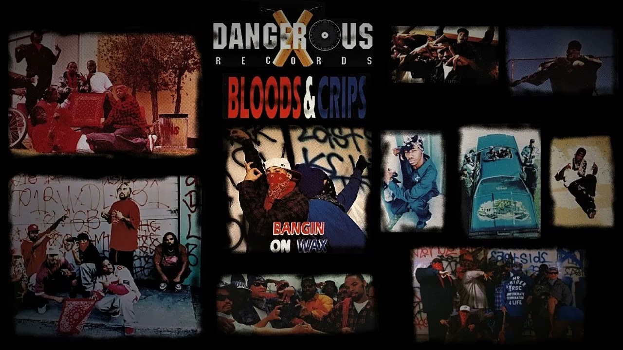 BLOODS & CRIPS DANGEROUS RECORDS COMPILATION MEGA MIX DAMU RIDAZ NATIONWIDE RIP RIDAZ