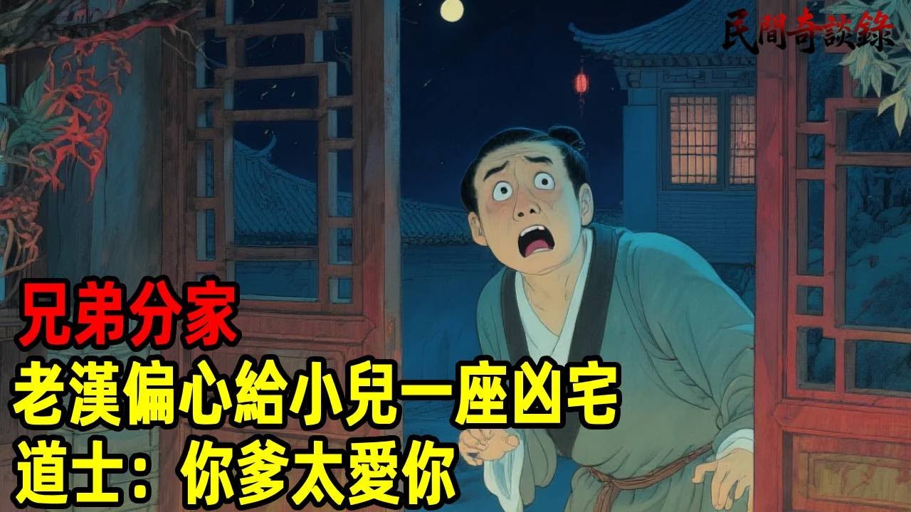 兄弟分家，老漢偏心給小兒一座凶宅，道士：你爹太愛你！【民間奇談錄】#民間故事 #台灣傳說 #懸疑故事 #銀髮頻道 #懷舊故事 #助眠故事