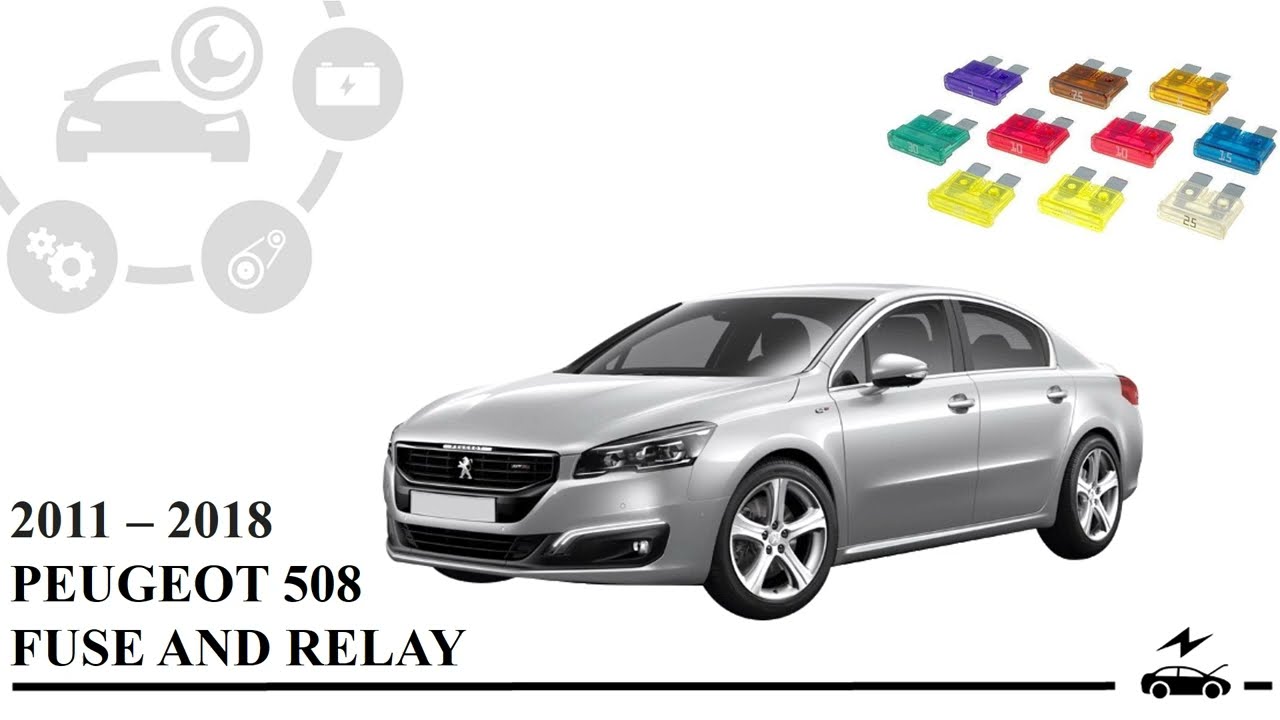 Схема блока предохранителей Peugeot 508 (2011 - 2018) реле с назначением и расположением