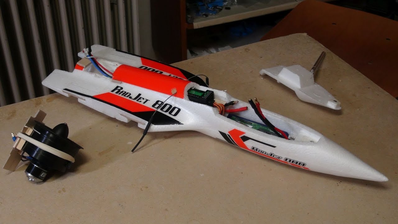Radjet 800 zerlegbar mit Impeller Bau Flug  Nov.  2018