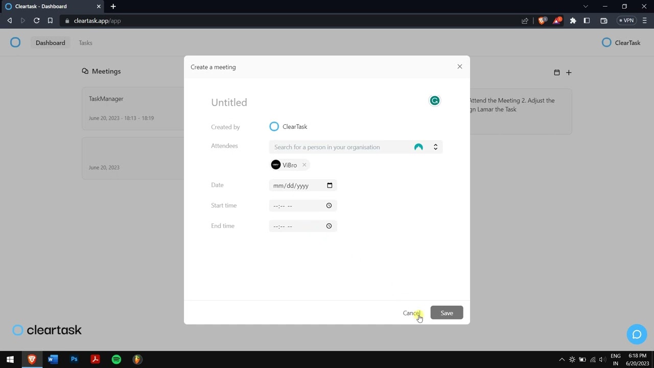 How to use Cleartask
