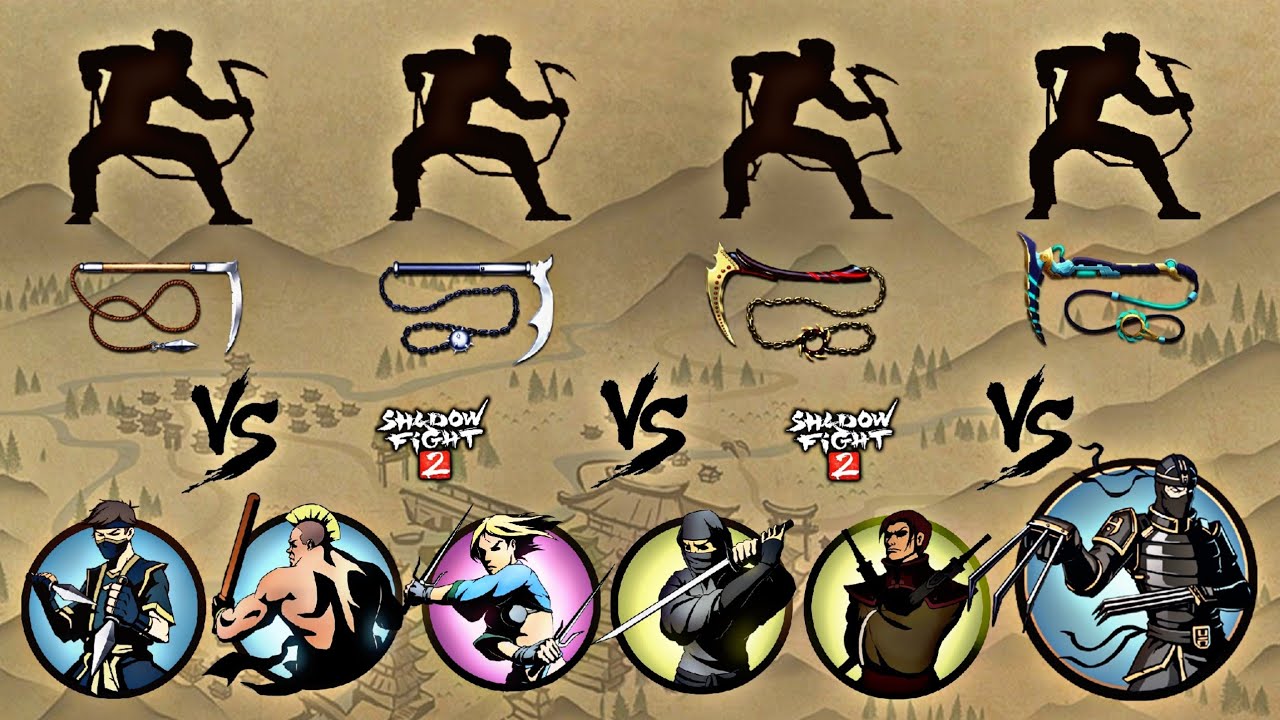 Shadow Fight 2 | Только кусаригамы против Линкса и телохранителей | Разделитель материи