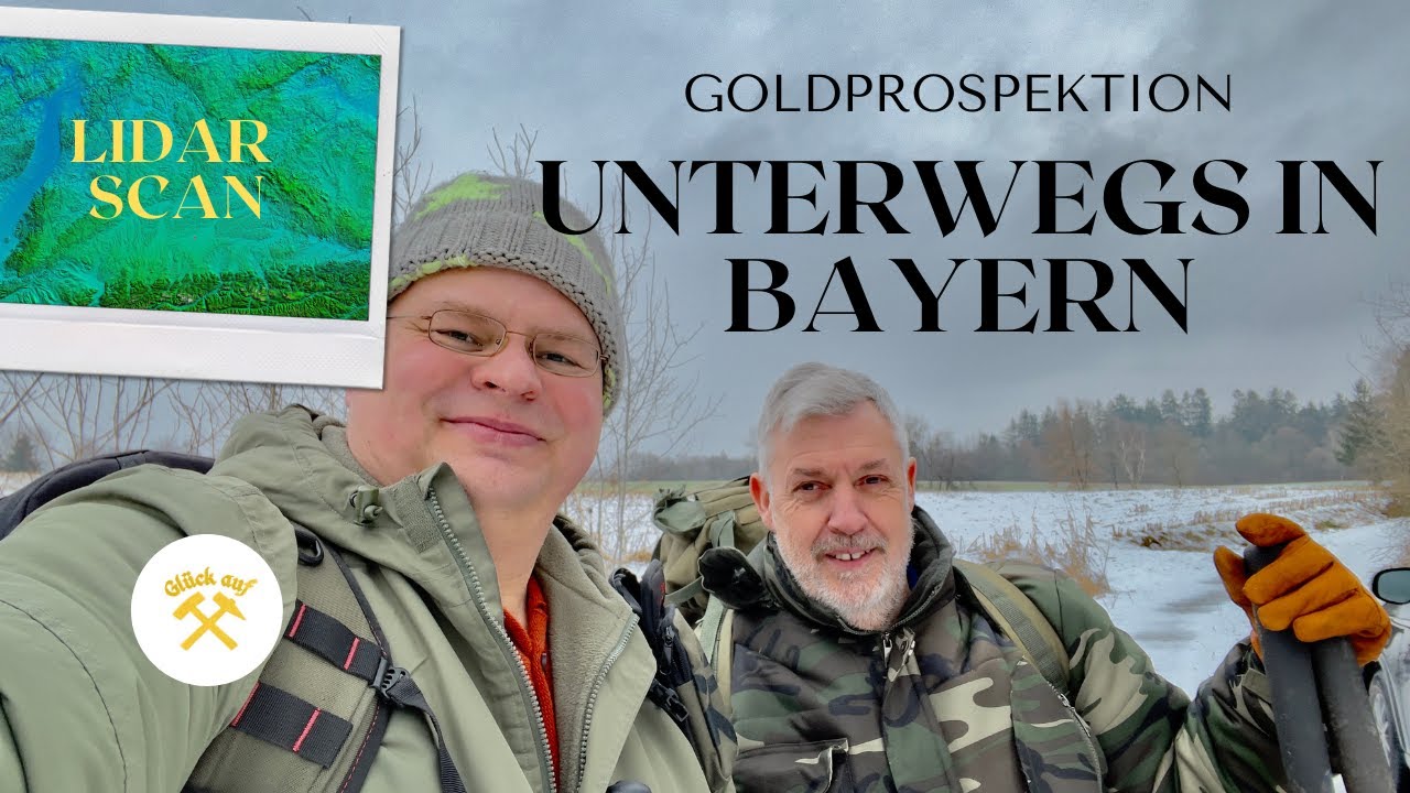 ⚒Goldsuche⚒ - Unterwegs in Bayern / GEOLOGY Rocks - Goldprospektion - Lidar Scan