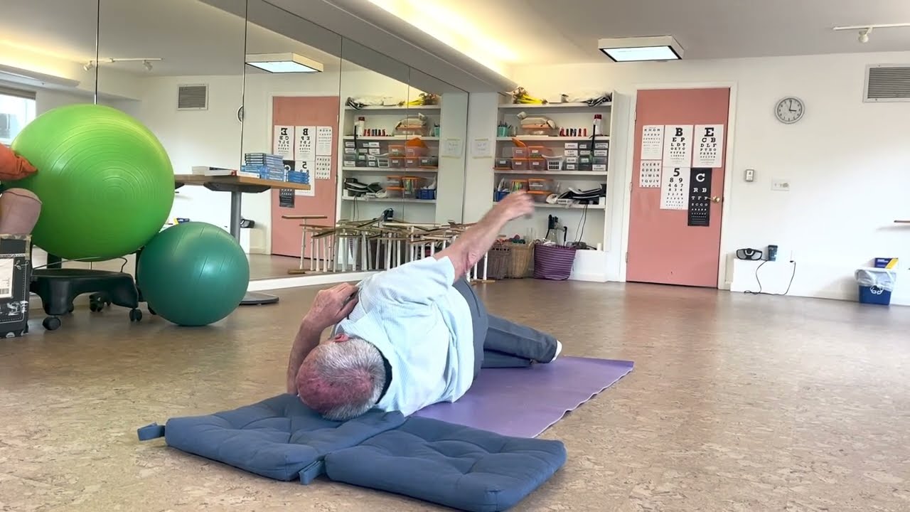 Meir Schneider Demonstrating a Body Exercise
