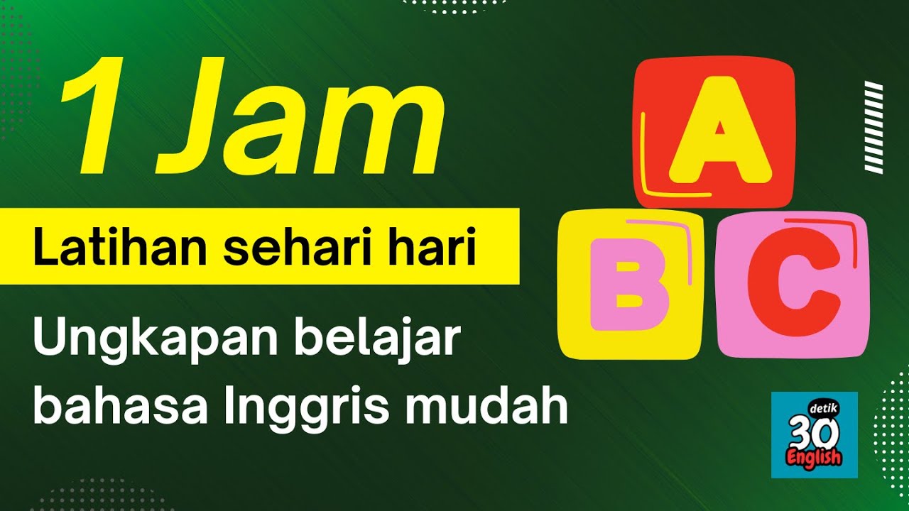 Belajar latihan berbicara bahasa inggris kalimat sehari-hari untuk pemula I Pelan dan Mudah I Ep. 84