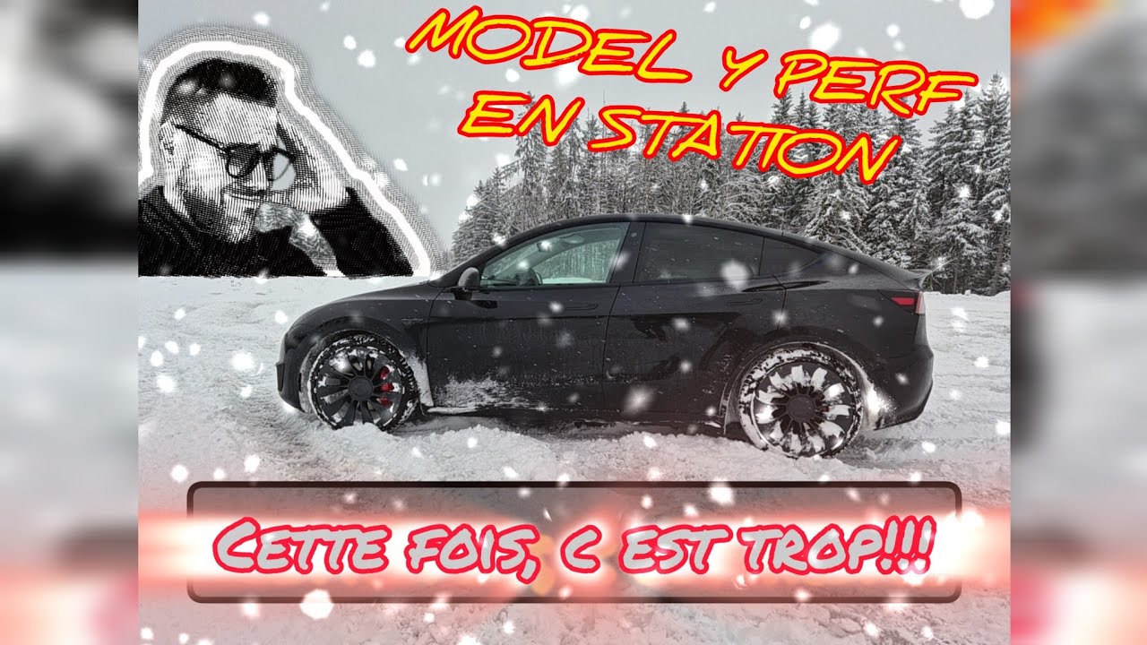 Essai du Model Y performance 2023 en station....enfin de la neige (Drift??!!)