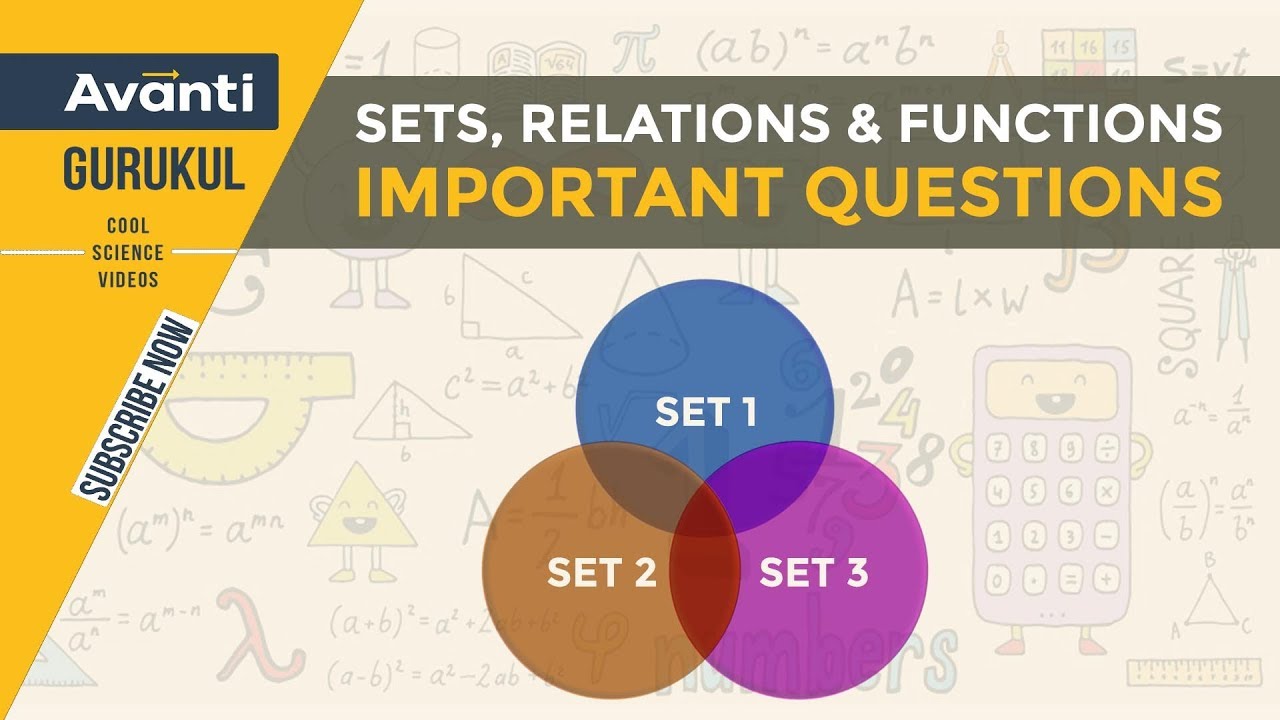 Sets, Relations and Functions | Important Questions