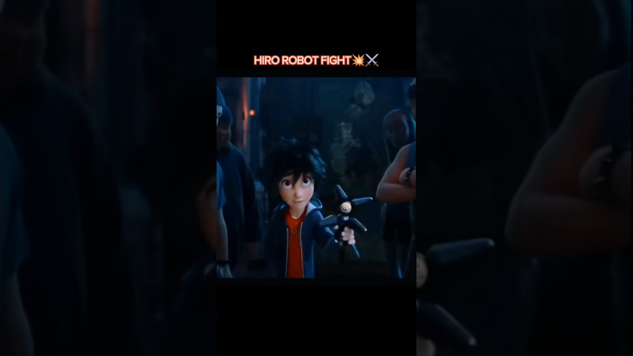 Hiro Crazy Robot Fight scene 💥🥶 | Big Hero 6 Edit | #edit #shorts #animation @shine-Edit90
