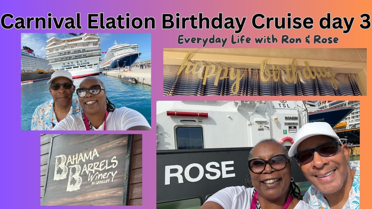 Carnival Elation Birthday Cruise Day 3 #everydaylifewithronandrose