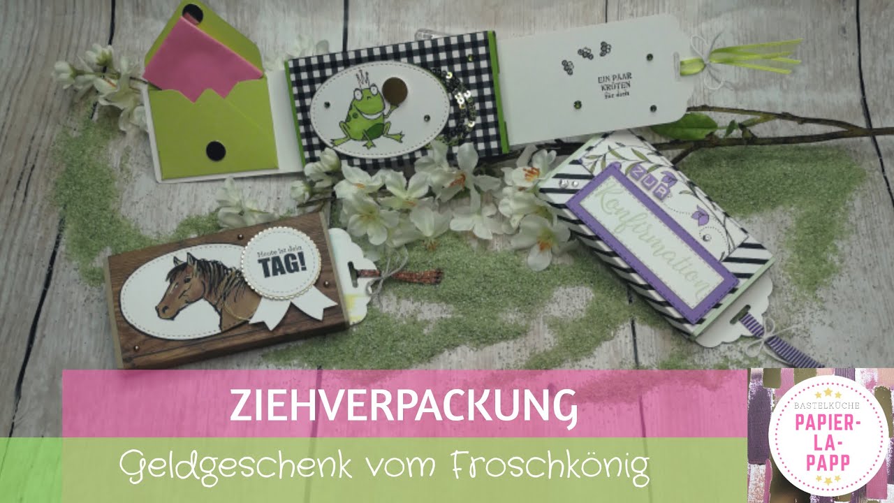 Ziehverpackung mit Umschlag | Froschkönig | Maskiertechnik | Stampin' Up!