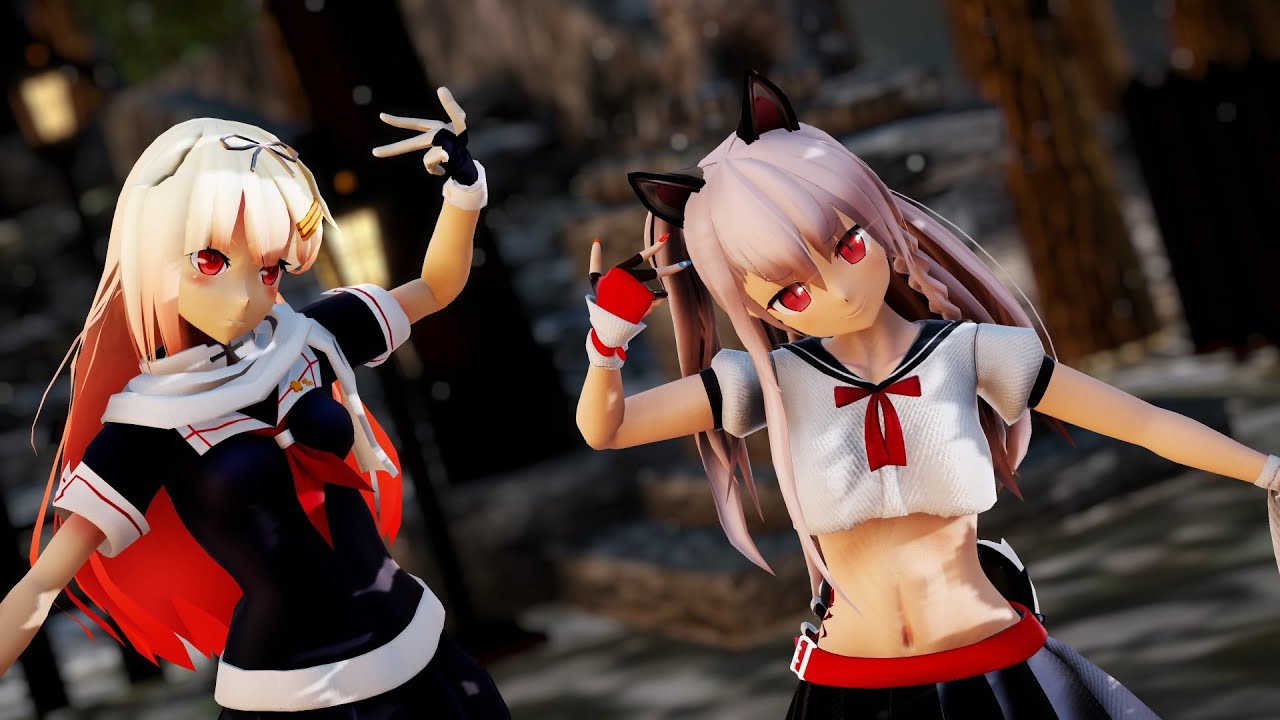 【MMD艦これ・アズレン】犬っぽいな(Dog-ish)【神っぽいな(God-ish)・4K】