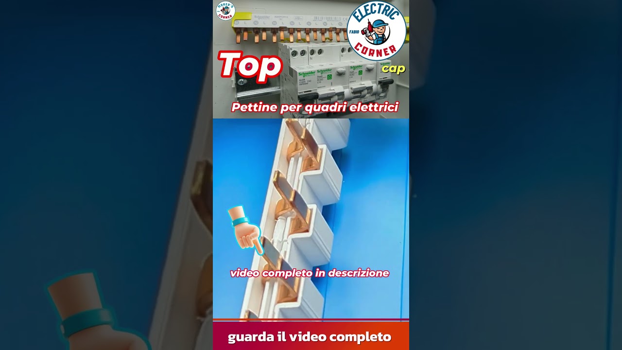 pettini per la distribuzione tensione nei quadri elettrici